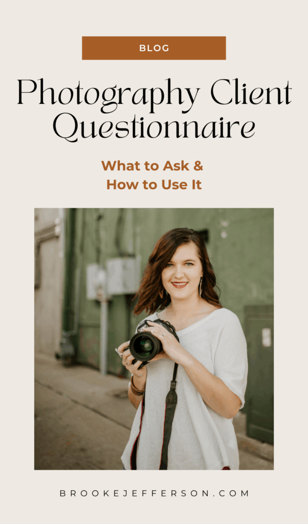 Photographer holding a camera, representing how using a client questionnaire can improve communication and elevate photography sessions.